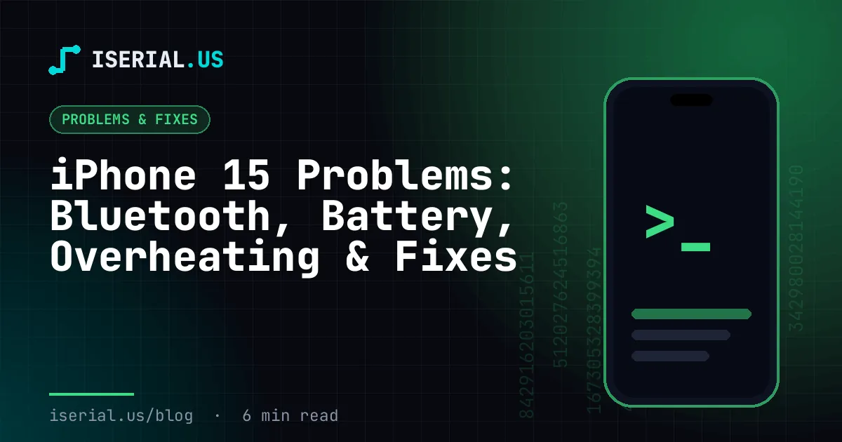Problemas del iPhone 15: Bluetooth, batería, calor y soluciones