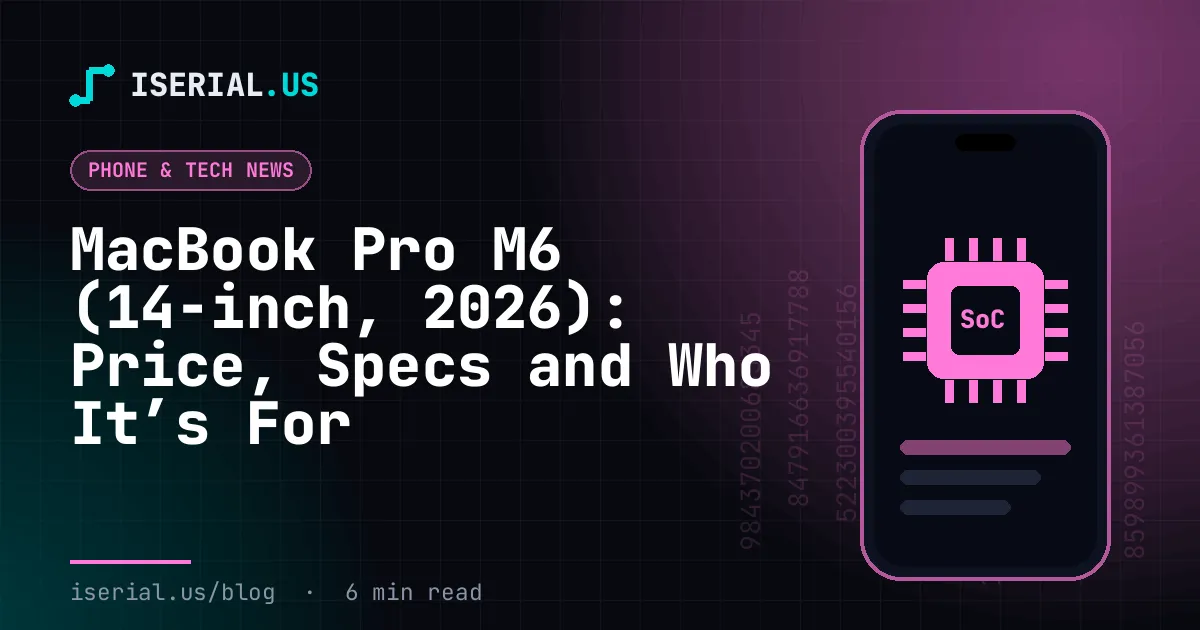 MacBook Pro M6 مقاس 14 إنش (2026): السعر والمواصفات ولمن هو