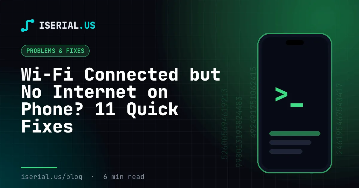 Wi-Fi conectado sin internet en el celular: 11 soluciones